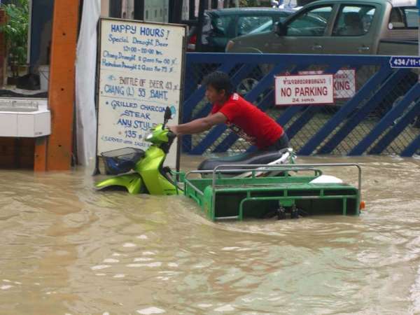 Pattaya flood waters