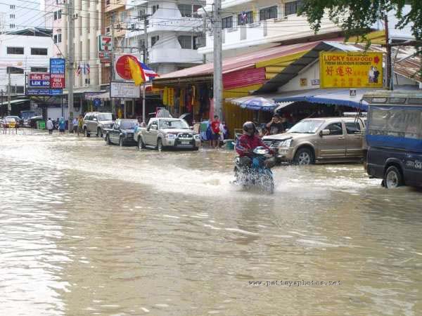 Flood on Second Road Pattaya